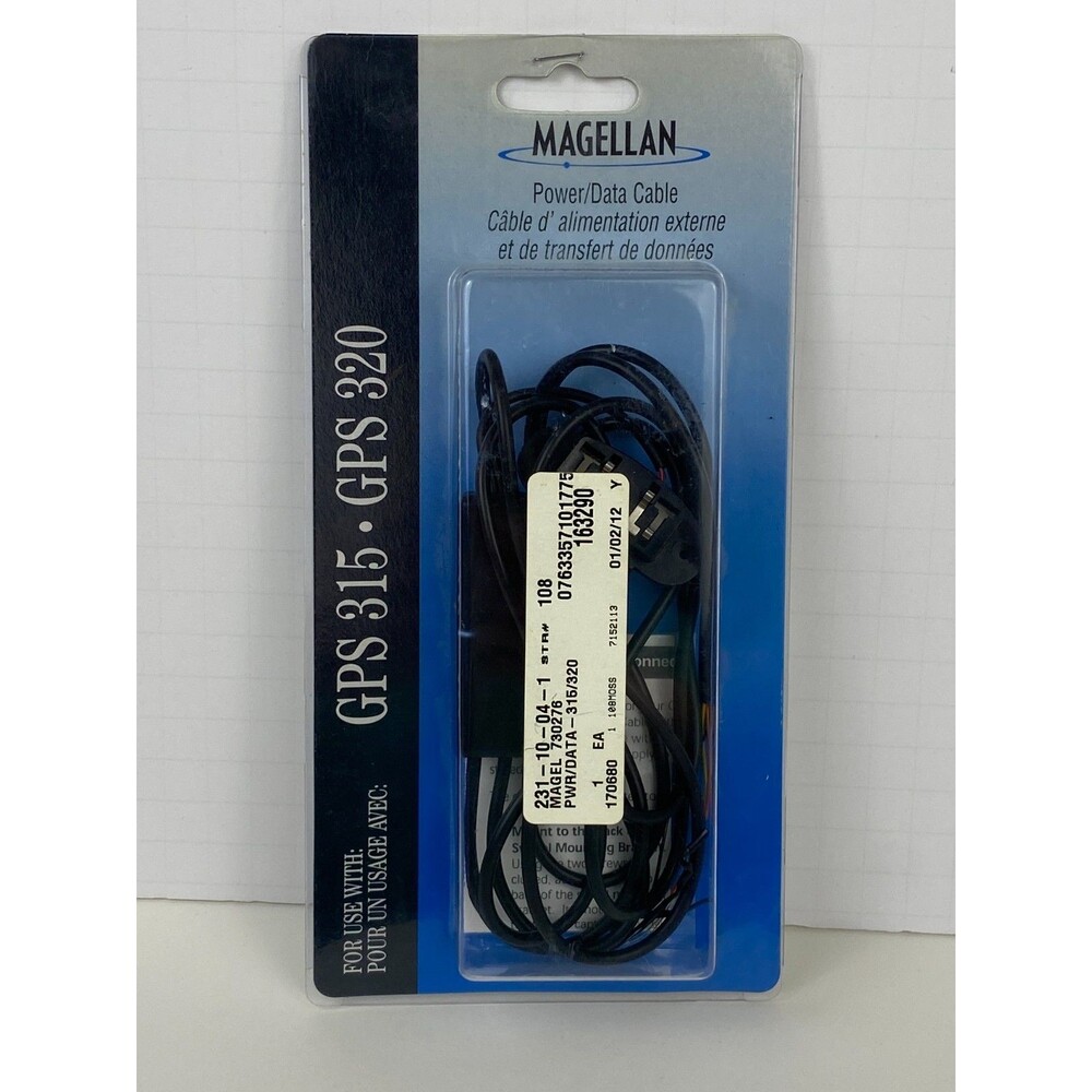 Magellan GPS 315/320 Data Cable Wired Model # 730276